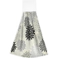 thumbnail image 2 of GZHJMY 2 Pcs Kitchen Hand Towel Mum Flower Hanging Tie Towels Absorbent Towel Soft Coral Velvet Hanging Towel for Kitchen Bathroom, 2 of 7