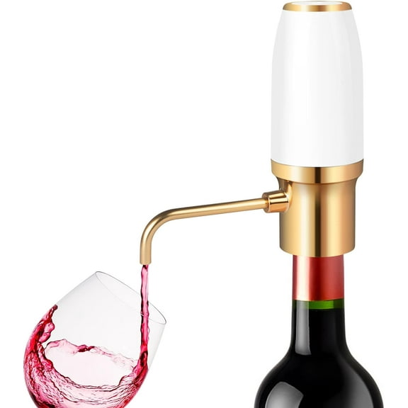 Electric Wine Aerator, Wine Accessories Aeration for Beginner Enthusiast, Wine Aerator Pourer Spout, Wine Gifts, Wine Dispenser with USB Rechargeable for Travel, Home, Bar