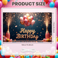 thumbnail image 6 of Sparkling Champagne Birthday Banner Celebration Balloons Party Backdrop Happy for Birthday Party Event Decoration Indoor, 6 of 9