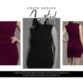 thumbnail image 3 of David’s Bridal, The Edit by DB Studio Women's Formal Double Slit High Neck Sheath Dress, Ankle Length, Crepe, 3 of 8