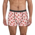 thumbnail image 4 of Wukai Strawberry Flower Print Men’s Underwear Breathable Boxer Briefs,&nbsp;Moisture Wicking & Breathable-, 4 of 7