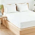 thumbnail image 1 of Canadian Linen Knitted Mattress Protector Double XL 54"x80"x14" Fitted Waterproof Bed Protection Noiseless Zipper Encasement 17" Pocket Mattress Cover, 1 of 9