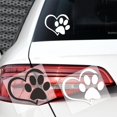 thumbnail image 5 of Linda Pata De Perro De Dibujos Animados Con Corazón De Melocotón Pegatina De Coche Animal Perro Gato Amor Mascota Coche Calcomanía, 5 of 5