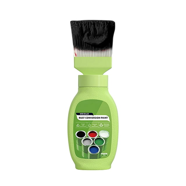 DPTALR Peinture Convertisseur de Rouille Résistante aux Intempéries pour Métal à Base d'Eau Peinture Anti-Rouille Réduite Peinture Métallique Sans Rouille Peinture de Conversion de Rouille Couleur Acier Carrelage Rénovations 500g
