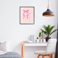 thumbnail image 3 of Stupell Industries Art Deco Striped Bows on Pink Black Framed Giclee Art, 11 x 14, by Krissy Mast, 3 of 7