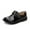 Black, variant on TMOYZQ Toddler Kid Boys Leather Shoes Comfort Lace-Up Oxford School Uniform Shoes Low Heels Flats 4-18 Years White Black on Clearance