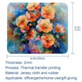 thumbnail image 5 of PhooArto Comfortable Mouse Pad Watercolor Floral Flowers Painting Desktop Mousepad , 21 x 25 cm Mouse Mat, Non-Slip Rubber Base, Improves Speed and Precision, 5 of 7