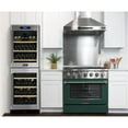 thumbnail image 4 of Kucht Professional 36" Modern Stainless Steel Natural Gas Range in Green/Silver, 4 of 19