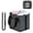Gray, variant on Drink Carrier with Handle, Reusable 4 Cup Carriers for Drinks, Portable Foldable Insulated Coffee Cup Drink Holder for Delivery and Caddy - Gray