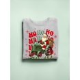 thumbnail image 3 of Ho Ho Ho Y'll - Santa On Tractor Christmas Men's Sweatshirt, 3 of 4