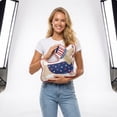 thumbnail image 3 of Fuebueo 12" Patriotic Dachshund Decorative Throw Pillow, Independence Day Wiener Dog Cushion with Uncle Sam Hat and Stars, Red White and Blue Holiday Home Decor, 3 of 5