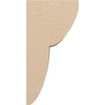 thumbnail image 3 of 8"W x 8"D x 16"H Wide Crestline Rough Cedar Woodgrain TimberThane Corbel, Primed Tan, 3 of 6
