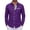 Purple, variant on Admvng Mens Top Long Sleeve Button Down Slim Collar Long Sleeve Business Casual Dress Shirts