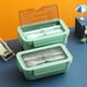 thumbnail image 5 of Lonchera con Diseño Hermético, Vaso Térmico, 3 Compartimentos para Almacenar Alimentos, Práctico Juego de Cuchara y Tenedor, Portátil, Uso Diario, Tamaño Práctico, Fácil de Transportar., 5 of 5