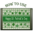 thumbnail image 3 of Happy St Patricks Day Placemats 12 x 18 Inch Shamrock Green Buffalo Plaid Table Mats Holiday Farmhouse Kitchen Dining Table Party Decor Set of 4, 3 of 6