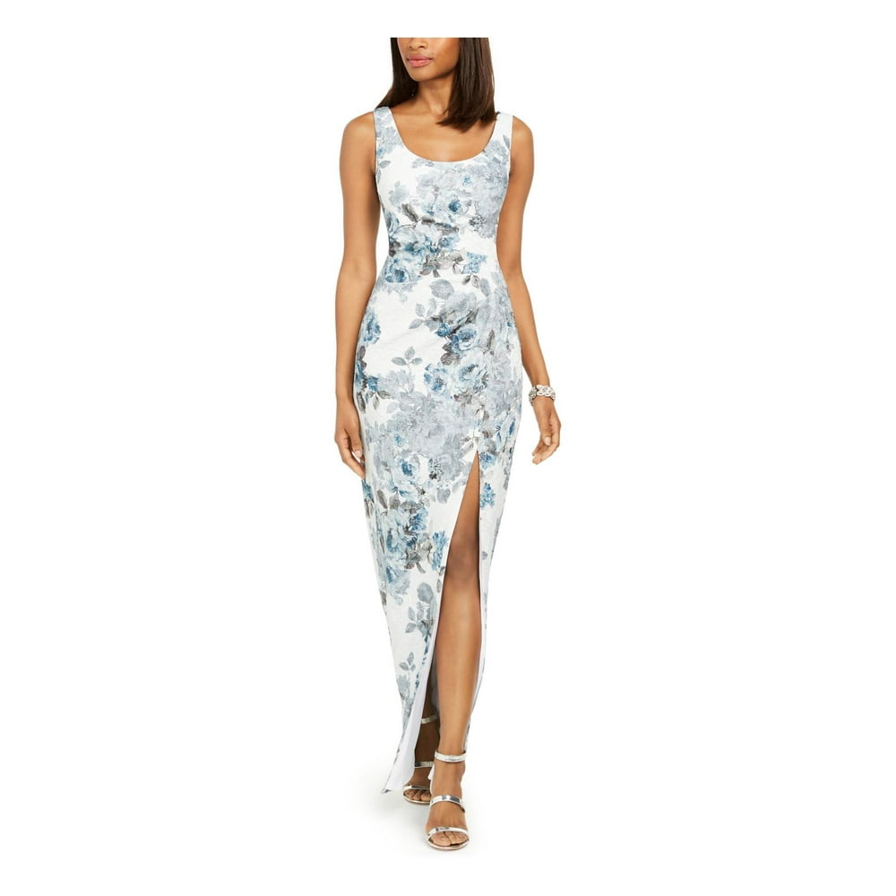 adrianna papell plus size metallic chiffon gown