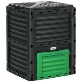 Sac De Compost Pliable Qeunrtiy 34 Gallons Avec Couvercle - Collecteur De Déchets De Jardin Et Engrais, Noir, 45x80cm