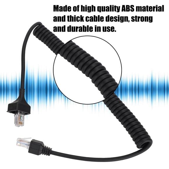 Cable de Micrófono de Altavoz, Cable de Micrófono de Altavoz, ABS de Interfaz Portátil de 8 Pines Liviano Anti-Pull Para Micrófono de Mano de Micrófono