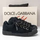 thumbnail image 1 of Ni - ke Dolce & Gabbana Portofino Black Terry-Cloth Sneakers, Size 43 (10 US), 1 of 5