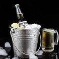 thumbnail image 3 of 1Pc 1.5L Stainless Steel Ice Bucket Portable Ice Chiller Cooler with Handle Ice Cube Container for Wine Champagne Beer Without Borneol (Silver), 3 of 4