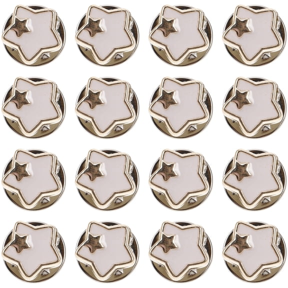Nicehomfit 20Pcs Shaped No Sew Buttons Sewing Fasteners for Clothes