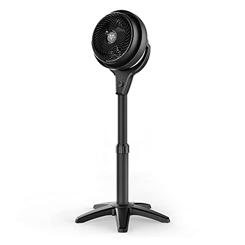 Vornado 602 Ventilateur sur Pied à Circulation d'Air pour Toute la Pièce avec 3 Vitesses, Hauteur Réglable, Personnel, Noir