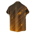 thumbnail image 4 of Mens Casual Manga Corta Botón Abajo Camisas Turndown Cuello Blusa de Impresión, Poliéster Ligero Top de la Moda para el Verano Al Aire Libre Y el Uso Diario, 4 of 6