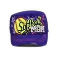 thumbnail image 1 of TopHeadwear Softball Mom Distressed Adjustable Cadet Cap - Purple, 1 of 2