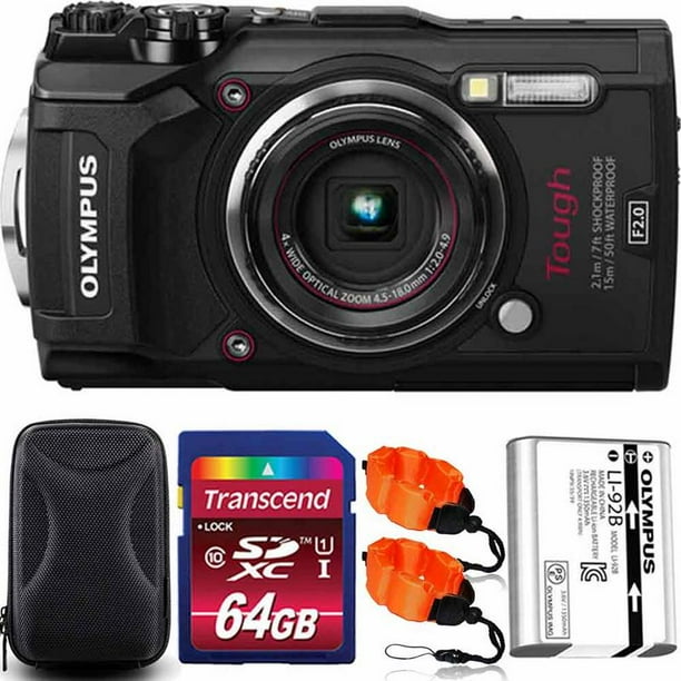 Olympus Stylus Tough TG5 Waterproof Digital Camera Black With 64GB PRO