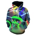 thumbnail image 5 of Sudadera con capucha con estampado geométrico en 3D y corazón de amor para hombre, sudaderas de manga larga con patrón colorido para primavera y otoño, sudaderas con capucha de calle, 5 of 5