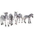 thumbnail image 1 of 4x Wildlife Collection Zebra Animal de acción Juguetes para Zulema simulación de figuras de cebra, 1 of 7