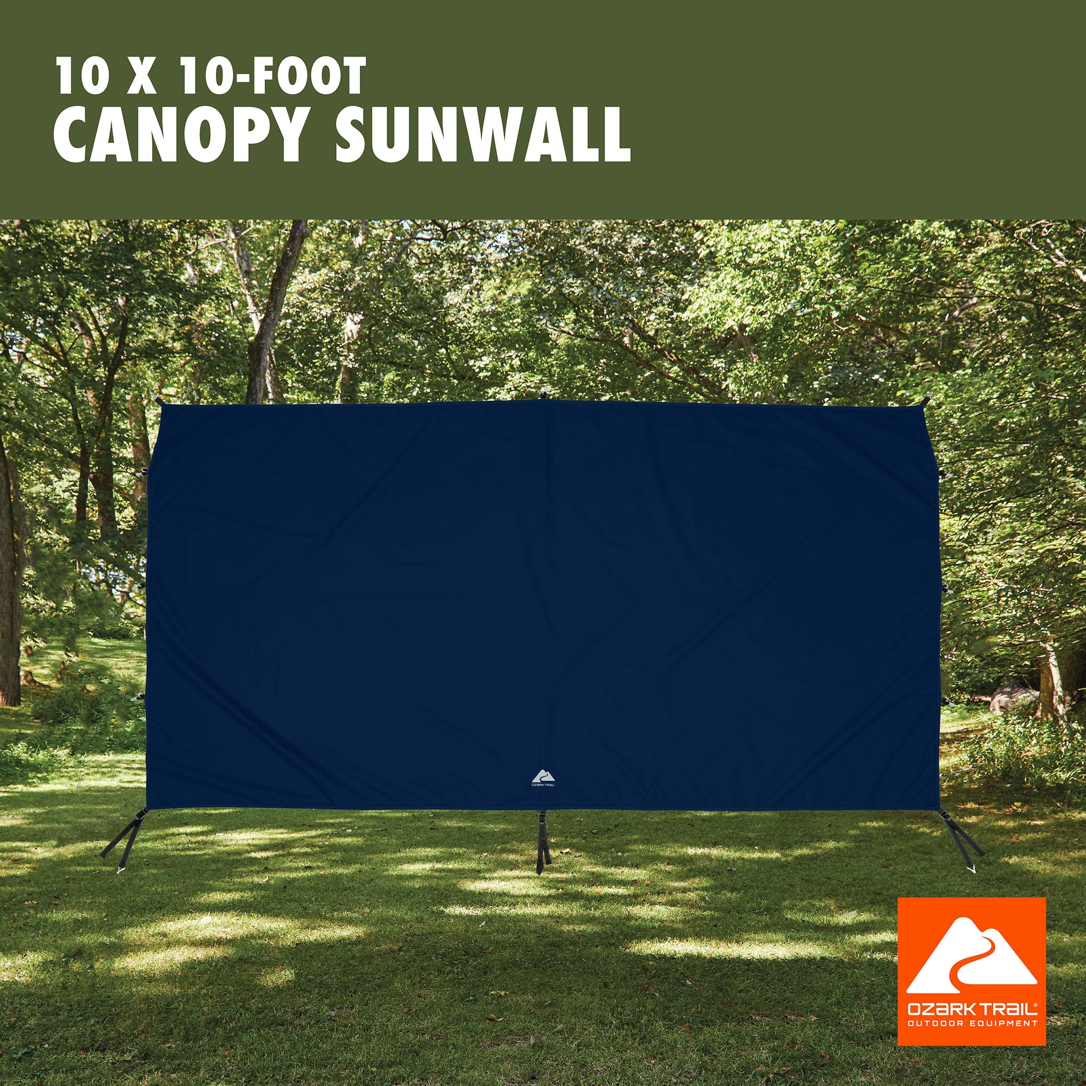 Ozark Trail 10' x 10' Navy Canopy Sun Wall Accessory