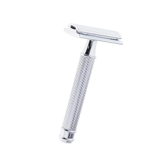 Xingzhi Rasoirs de Sûreté Manuels Classiques Rasoir à Double Tranchant pour Hommes Rasage Quotidien Argent