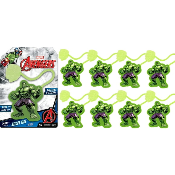 Juguete Sticky Hands JA-RU Marvel Hulk Superheroes para niños