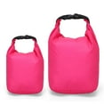 thumbnail image 2 of Waterproof Dry Bags 2 Pack (5L+15L) - Lightweight Durable Dry Sack Set for Kayaking, Camping, Boating, Swimming & Beach - Watertight Marine/Outdoor Storage Bags with Roll-top Seal (Rose Red), 2 of 2