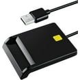 thumbnail image 1 of Lecteur de Carte CAC Militaire, Lecteur CAC, Lecteur de Carte Intelligent DOD Militaire USB Accès Commun CAC, Compatible avec Windows, Mac OS et Linux, Plug N Play, 1 of 5