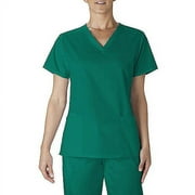Simply Basic V Neck Scrub Top Hunter