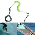 thumbnail image 6 of Vsenkes Coiled Surfboard Leash Lightweight Paddle Leash for Outdoor Shortboard Kayak Green, 6 of 9