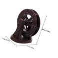 thumbnail image 2 of OULII Running Water Wheel Brown Plastic Water Fountain Decor for Tabletop Garden and Fish Tank Relaxation, 2 of 8