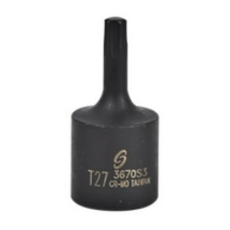 

2PK Sunex Tools 3670S3 3/8 Drive Internal Star Impact Socket T27