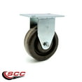 thumbnail image 2 of SCC 4” x 1.5" Brown High Temnolic Wheel Rigid Caster - 300lbs/Casterp Phe, 2 of 2