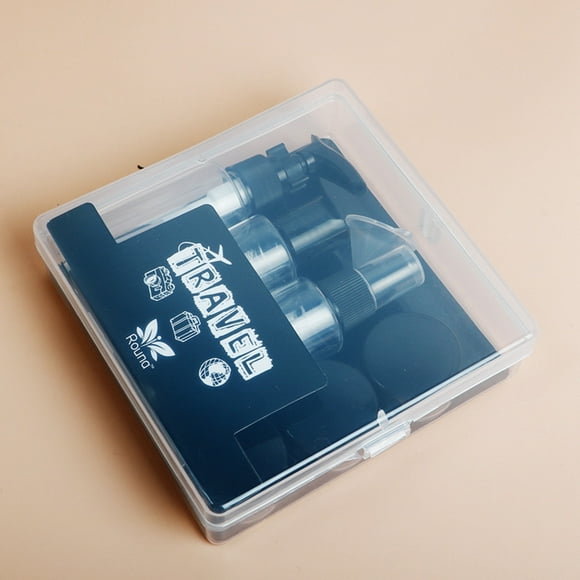 Xihbxyly Botellas de Viaje, Paquete de 8 Envases de Plástico Rellenables, Diseño a Prueba de Fugas para Líquidos, Boca Ancha para Facilitar El Llenado, Uso Cosmético y Medicinal Personal, Viajeros Or