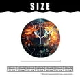 thumbnail image 2 of 10 Inch Wall Clock Battery Operated Silent Clock Decorative for Office, Kitchen, Outdoor, Living Room，Big Fire Tiger Walking And Roaring on Black Beautiful, 2 of 4