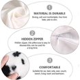 thumbnail image 4 of Cow Print Pillow Case Cover Couch Cushion Case Decorative Square Throw Pillow Covers for Sofa Hoom, 2 pcs, 4 of 5