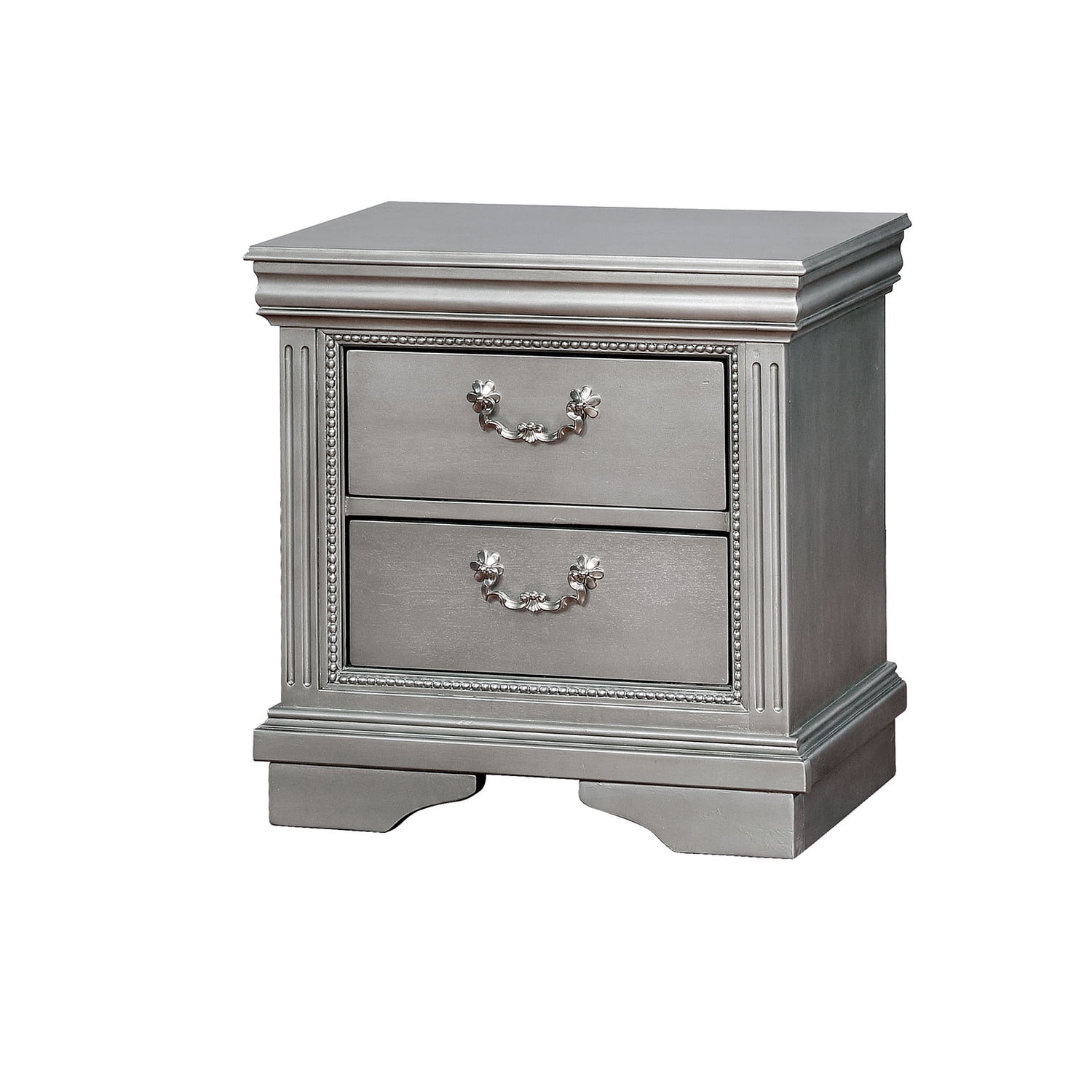 Benzara Traditional Solid Wood Night Stand With Intricate Carvings ...