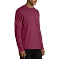 thumbnail image 3 of Hanes Men's X-Temp Lightweight Long Sleeve T-Shirt, Up to size 3XL, 3 of 5