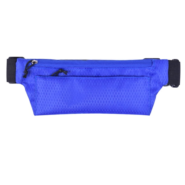 Riñonera para correr, sencilla, ultrafina, de doble capa, con cremallera, impermeable, para hombres y mujeres, para deportes al aire libre, ocio, fitness, riñonera impermeable, bolsa de viaje, cómoda