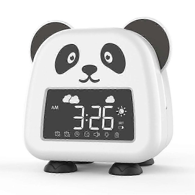 Kids Alarm Clock, Cute Toddler Alarm Clock Children's Sleep Trainer With Night Lights, Sleep Sound Machine