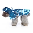 thumbnail image 3 of Dog Reflective Raincoat with Hood Harness Hole, Waterproof Slicker Poncho for Small Medium Dogs and Puppies, M, Blue, 3 of 7