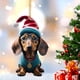thumbnail image 4 of Adorno de perro de dibujos animados de Navidad, figuritas acrílicas para perros, decoración, suministros para fiesta en casa, 4 of 6